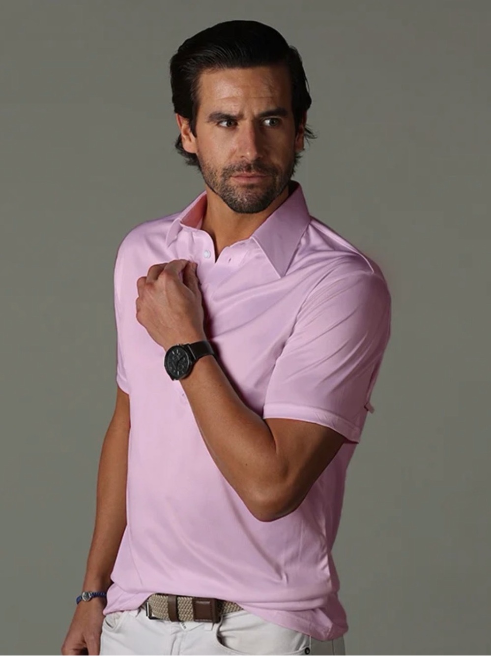 Collars & Co The Original Dress Collar Polo in Pink Men’s Size Small NWOT
